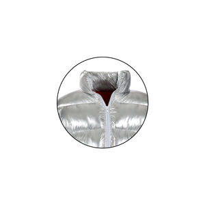 Veste matelassée zippée en laine de mouton brillante à col montant, coupe-vent d'hiver décontractée pour homme, design personnalisé OEM, épaisse et chaude, respirante - Product Image 2