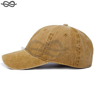 Gorra de béisbol de algodón de sarga desgastada lavada Vintage para hombre y mujer, sombrero de papá ajustable, estilo Retro, ajuste cómodo - Product Image 4