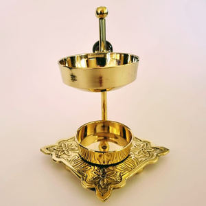 Quemador de incienso de latón y Metal ajustable para Decoración de mesa del hogar, quemador de aromaterapia con forma de malla para uso aromático de fragancia fundida - Product Image 5