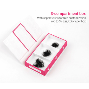 Rapid Promade Various Sizes Matte Black Thin Base Loose <b>Lash</b> Fans Custom <b>Lash</b> Box Wholesale Volume Eyelash Full Strip Eyelashes - Product Image 3