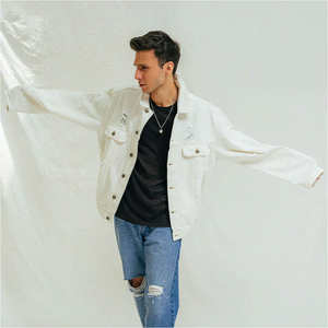 Veste en jean en gros 2025, veste en jean légère personnalisée à la mode, veste en jean de haute qualité pour hommes, veste en jean de couleur - Product Image 4