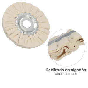 Disco lucidante in tessuto per smerigliatrice / smerigliatrice angolare Ø 150 mm. - Product Image 3
