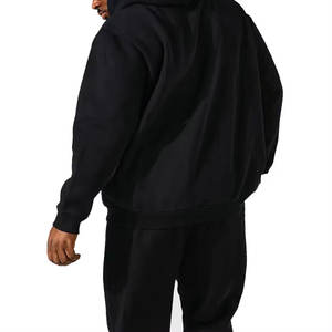 Sweat à capuche imprimé surdimensionné 100% coton polaire de haute qualité Logo personnalisé Streetwear lourd lavé à l'acide sweat à capuche vierge personnalisé - Product Image 3