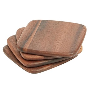Sous-verres en bois de haute qualité en vrac quantité Vintage Unique moderne de haute qualité personnalisé carré meilleurs sous-verres en noyer. - Product Image 6