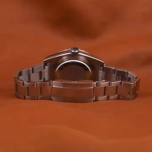 Reloj con esfera analógica verde Premium, ancho de banda de 20mm, alta calidad, único, elegante, VVS, diamante, moissanita, banda de acero inoxidable, cristal - Product Image 4