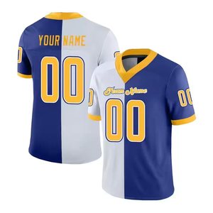 TPAZGHE Maillots de football américain personnalisés imprimés, style streetwear, pour adultes, ensemble respirant à manches courtes, séchage rapide, entraînement - Product Image 4