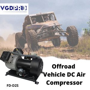 Herramientas de reparación de neumáticos de camión, Mini bomba de aire de doble pistón, compresor de aire incorporado, sin aceite, 12V de CC, todoterreno - Product Image 2