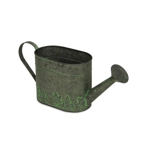 Fournitures indiennes arrosoir en métal galvanisé de grande capacité arrosoir en métal enduit de poudre pour jardinière de ferme et de jardin - Product Image 1