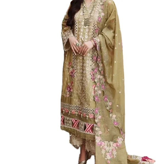 salwar kameez women's Pakistani fancy suits Ethnic heavy suit Punjabi stitching available wholesale fancy suits oversize trouser