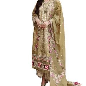 salwar kameez女式巴基斯坦花式套装民族重套装旁遮普拼接可用批发花式套装超大裤子