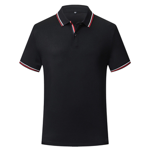 Verano de los hombres para camisetas de polo nuevo patrón sólido lienzo transpirable absorción de humedad proceso de mercerización fresco manga corta - Product Image 2