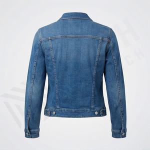 Veste en jean pour homme, style streetwear tendance, coupe courte, ourlet déchiré, boutons sur le devant, look moderne et jeune, mode - Product Image 2