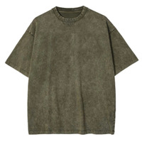 Kadın artı boyutu 240gsm ağır pamuk mikrofiber T-Shirt işlemeli batik boy Streetwear beyaz damla omuz