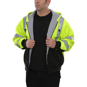 Hi Vis Custom Garment <b>Security</b> Uniform Reflective Winter Safety Work Wear Logo Jacket for Men - Product Image 1