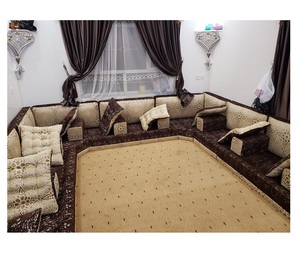 Sofá estilo Majlis árabe, diseño clásico, elegante conjunto para sala de estar, asientos de esquina de lujo, diseño que ahorra espacio - Product Image 1