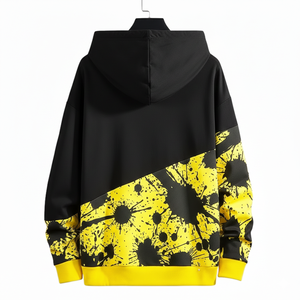 เสื้อฮู้ดผู้ชายทรงหลวมพิมพ์ลายตัวอักษร แขนยาว สวมใส่สบายๆ สำหรับฤดูใบไม้ผลิและฤดูใบไม้ร่วง ขายส่ง - Product Image 3