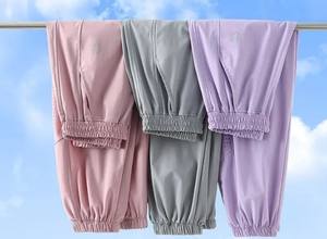 Garçons filles printemps nouveau pantalon de sport élastique imprimé séchage rapide maille décontracté pantalons longs coupe ample pour les enfants plus âgés en gros - Product Image 3