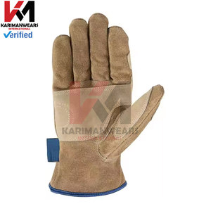 Guantes de trabajo de cuero dividido de alta calidad, guantes protectores de trabajo duro duraderos, construcción Industrial, jardinería, tareas pesadas - Product Image 4