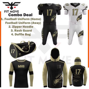Paquete personalizado de fútbol americano Ropa de entrenamiento juvenil premium y uniformes personalizados de fútbol americano para hombres - Product Image 2