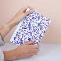LABON Impression client Couverture rigide A5 Feuillage Journal 100 pages Carnet à motifs feuillus colorés