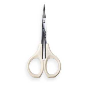 Tijeras para cejas con tapa protectora de seguridad Tijeras para cejas curvas ligeras para un modelado preciso - Product Image 2