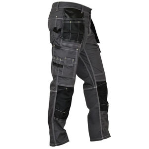 Pantalons de sécurité de chantier à haute visibilité personnalisés en gros OEM, pantalons en coton extensible pour le travail en extérieur - Product Image 1