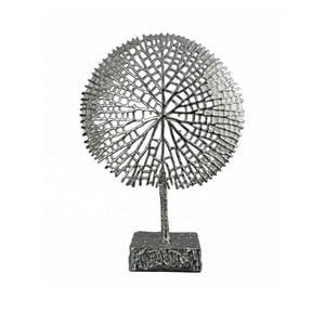 Escultura abstracta moderna de aspecto dorado con glamour, escultura de aluminio moderna de estilo de Mesa para el hogar para la oficina, excelente librería - Product Image 4