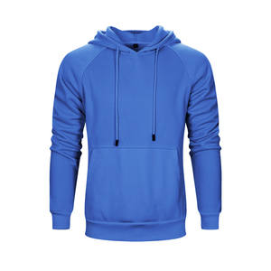 Sweat à capuche uni de bonne qualité en polyester pour hommes EU USA grande taille OEM logo personnalisé vierge vente en gros - Product Image 5