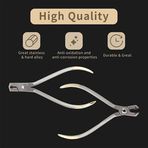 Pince coupante à extrémité coupante en acier inoxydable, la plus vendue, pour fils durs/doux, instrument chirurgical dentaire, dépose d'appareils orthodontiques - Product Image 3
