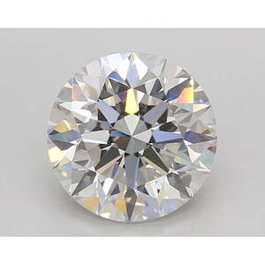 เพชรทรงกลม 3.01 กะรัต เพาะเลี้ยงในห้องปฏิบัติการ ระดับความสะอาด VVS2/F คุณภาพการเจียระไนเยี่ยม สำหรับทำเครื่องประดับ - Product Image 1