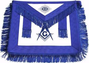 MASONIC REGALIA 0022 Master Mason Tablier en cuir blanc Tous les jours Brodé Oversleeve Fellow Craft 120g - Product Image 3