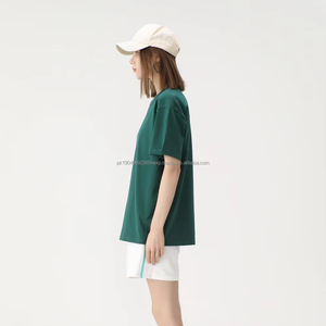 Free Sample High Quality Women's Blank T-<b>shirt</b> 220gsm <b>Men's</b> Breathable Plain Cotton Knitted Tee <b>Shirts</b> for Printing - Product Image 2