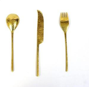 Prix de gros Set de couverts en laiton avec poignée de cuillère fourchette Outil de service Vaisselle Set de couverts - Product Image 2