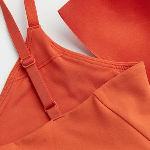 Sujetador deportivo con logotipo personalizado para mujer, sostén de Yoga de alta calidad, Top deportivo para Fitness, Color sólido, venta al por mayor - Product Image 6