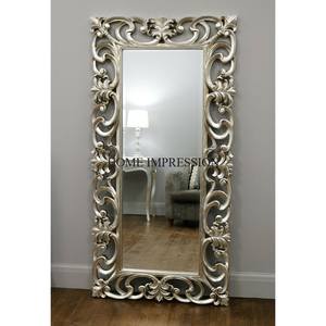 Incurvé Unique Fantaisie Moderne Creative Art Designer Cadre en bois de haute qualité Miroir de sol de grande taille Accents décoratifs - Product Image 4