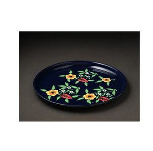 Vente en gros d'assiettes à dîner rondes en acier inoxydable émaillé imprimé, ensemble de vaisselle pour forme ronde faite à la main et au meilleur prix - Product Image 3