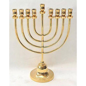 Venta caliente portavelas decorativo Menorah para decoración de Navidad soporte de vela de boda de Metal para decoración del hogar en acabado antiguo - Product Image 5