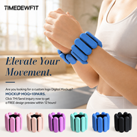 En gros, Bracelets de poids réglables et durables en silicone et fonte pour poignets et chevilles, Logo personnalisé, 2 lb, en forme de U, pour entraînement de force et fitness