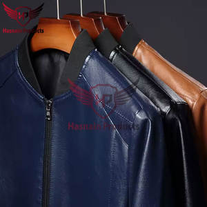 Premium Quality Customized Blue Bomber <b>Leather</b> <b>Jacket</b> for Men and <b>Boys</b> Top Selling Winter Accessory - Product Image 6