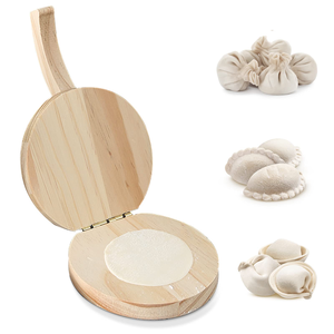 Prensador de tortillera de madera hecho de madera de acacia natural de grado alimenticio de gran tamaño y uso hecho a mano para la venta - Product Image 1