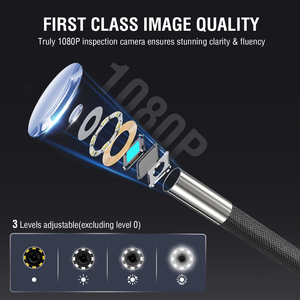 Endoscope industriel portable QBH professionnel, caméra d'inspection <span class=keywords><strong>articulée</strong></span> à 4 voies et 360°, <span class=keywords><strong>mini</strong></span>-caméra HD avec source lumineuse - Product Image 5
