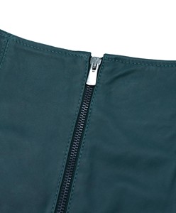 Short de mode taille moyenne pour femme Short en cuir véritable Poids léger Short en cuir pour femme à la mode - Product Image 4