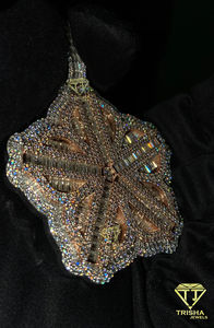 Colgante de logotipo en capas de diamante cultivado en laboratorio, colgante de Hip Hop de Plata de Ley 925 con logotipo personalizado - Product Image 5