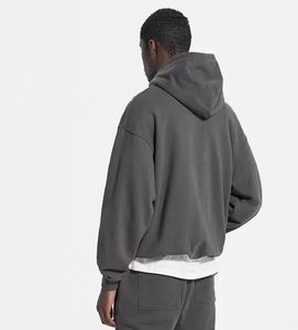 Sweat-shirts surdimensionnés pour hommes en coton 100% de haute qualité avec impression numérique d'hiver et logo personnalisé, service OEM, 250g, imperméables, streetwear - Product Image 2