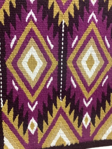Couverture de selle occidentale en laine de haute qualité avec motifs de tissage traditionnels pour les événements de rodéo et de performance - Product Image 4