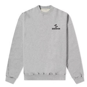 Custom Wholesale Long Sleeve Men's Pullover Crewneck Sweatshirts Solid Winter Regular Fit Comfortable - Product Image 2