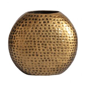 Acabado de textura antigua de cobre, florero de diseño minimalista, decoración interior de lujo dorada para el hogar, la Oficina y el hotel, Juego de 3 - Product Image 4