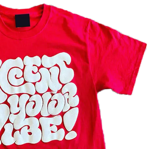 Camiseta de hombre con estampado puff, diseño moderno, disponible en todos los colores, 100% algodón transpirable, corte holgado y suave. - Product Image 3