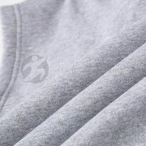 Fashionable Winter Workout Lightweight <b>Sleeveless</b> Zipper-Up Fleece Hoodies Plain Dyed Customize Size Breathable Gym <b>Hoodie</b> for - Product Image 6