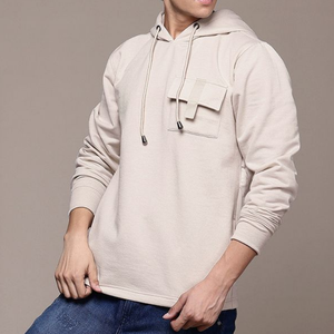 Sweat-shirt à capuche de luxe pour hommes Pull de tous les jours en coton polaire Impression numérique perlée Fabricant en vrac OEM Streetwear - Product Image 4